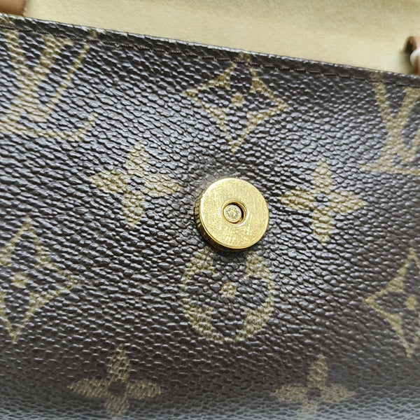 TWIN PM Monogram Coated Canvas Brown