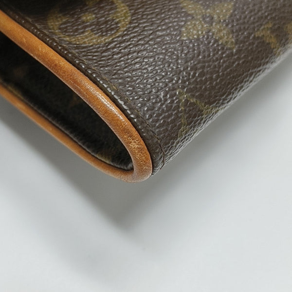 TWIN PM Monogram Coated Canvas Brown