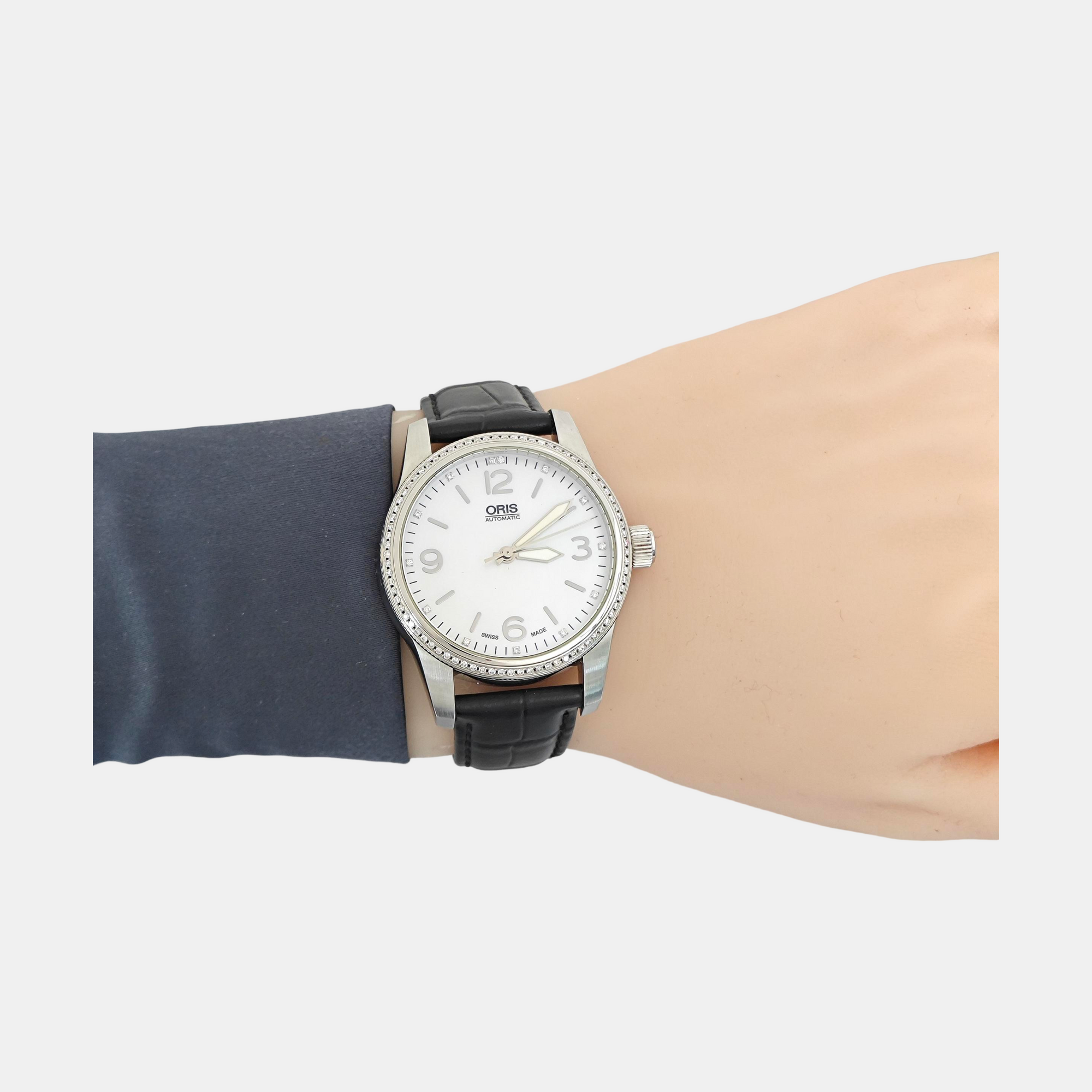 38mm White Automatic Watch