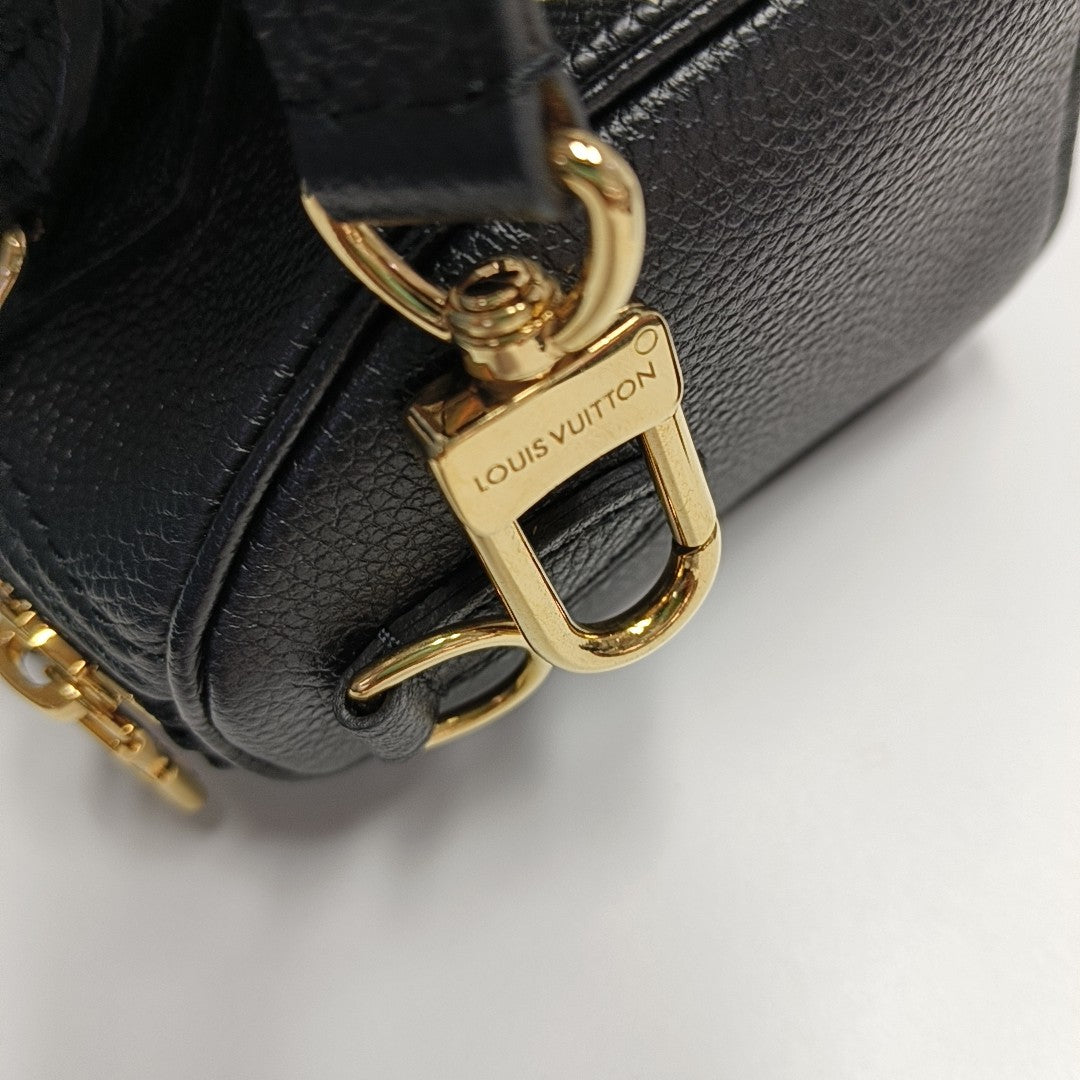SPEEDY Nano Monogram Calfskin Black