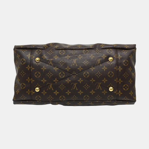 Authenticated pre-owned  Artsy MM Monogram Coated Canvas Brown - Top Handle Bag at Looply
