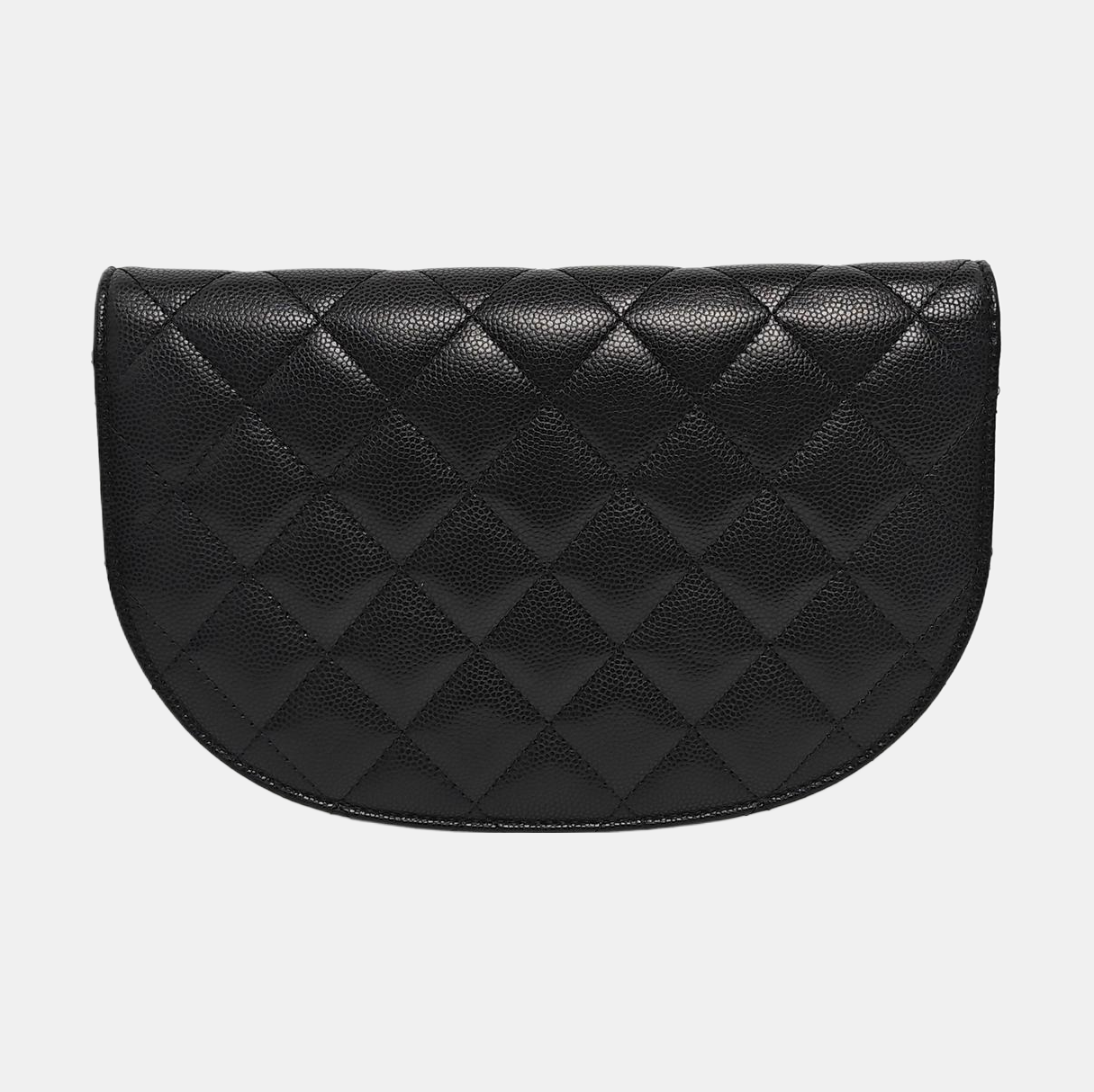 Quilted Grained Calfskin Black