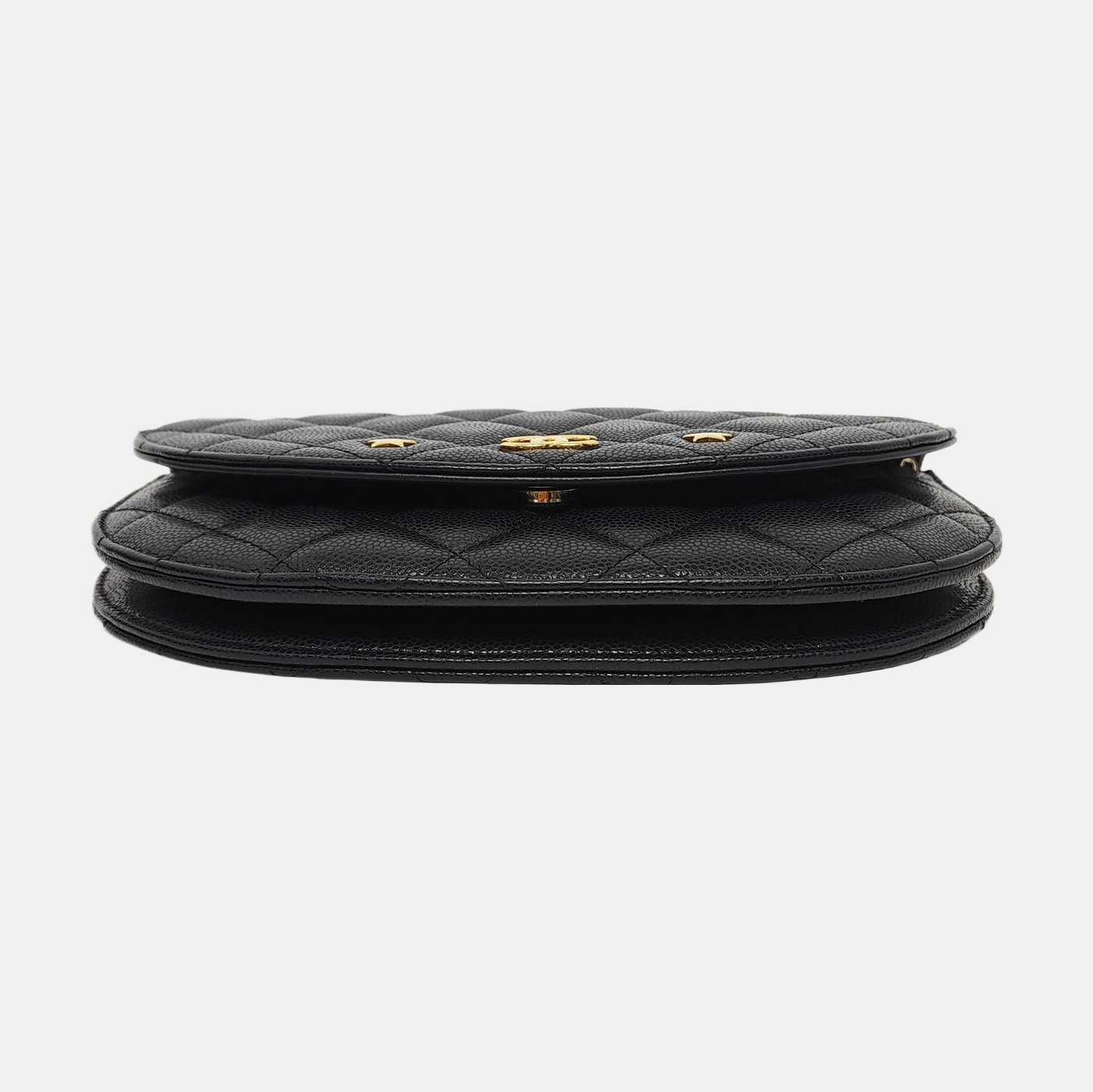 Quilted Grained Calfskin Black
