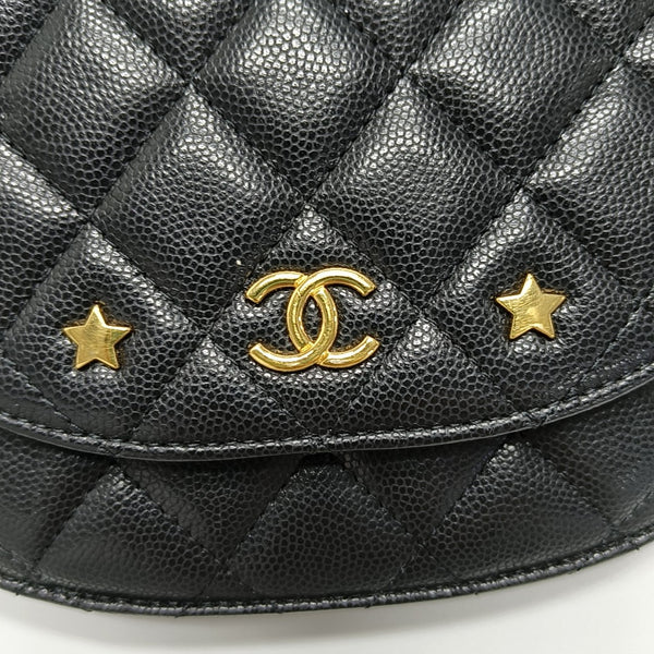 Quilted Grained Calfskin Black