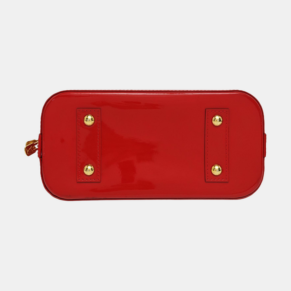 Authenticated pre-owned  Alma BB Monogram Patent Leather Red - Shoulder Bag at Looply