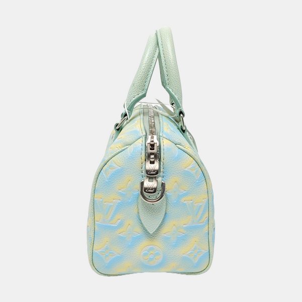 SPEEDY 20 Monogram Calfskin Green