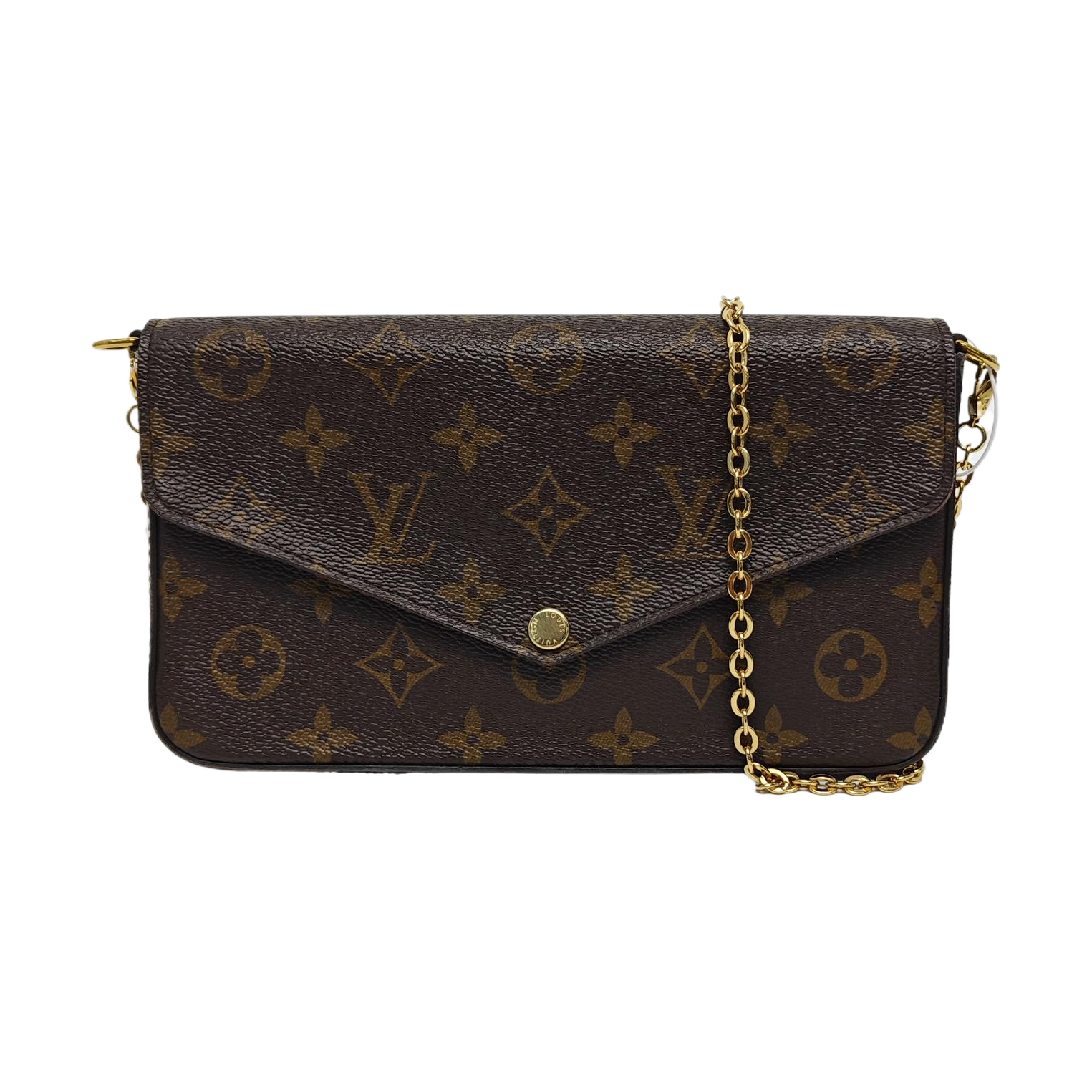 Authenticated pre-owned  Félicie Monogram Coated Canvas Brown - Shoulder Bag at Looply