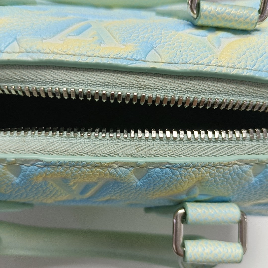 SPEEDY 20 Monogram Calfskin Green