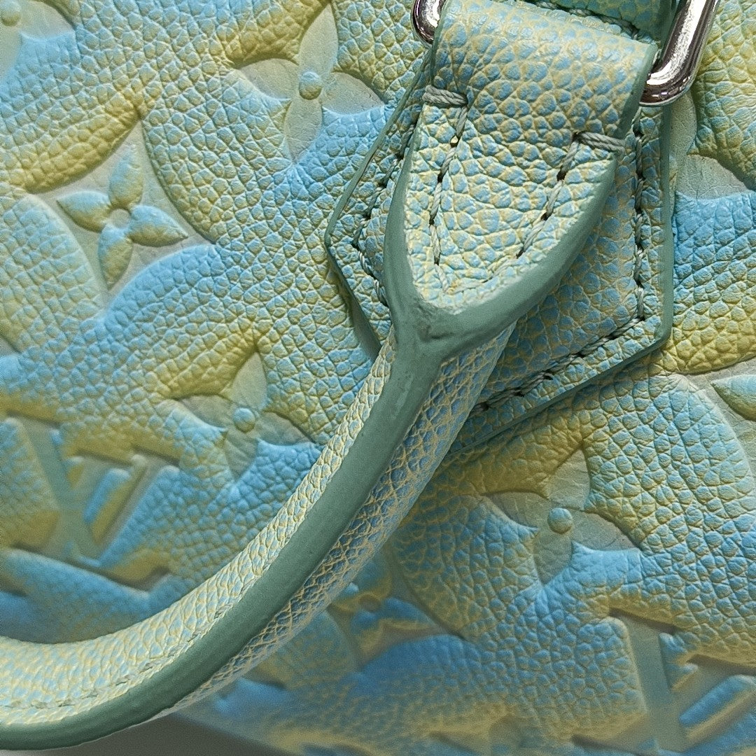 SPEEDY 20 Monogram Calfskin Green