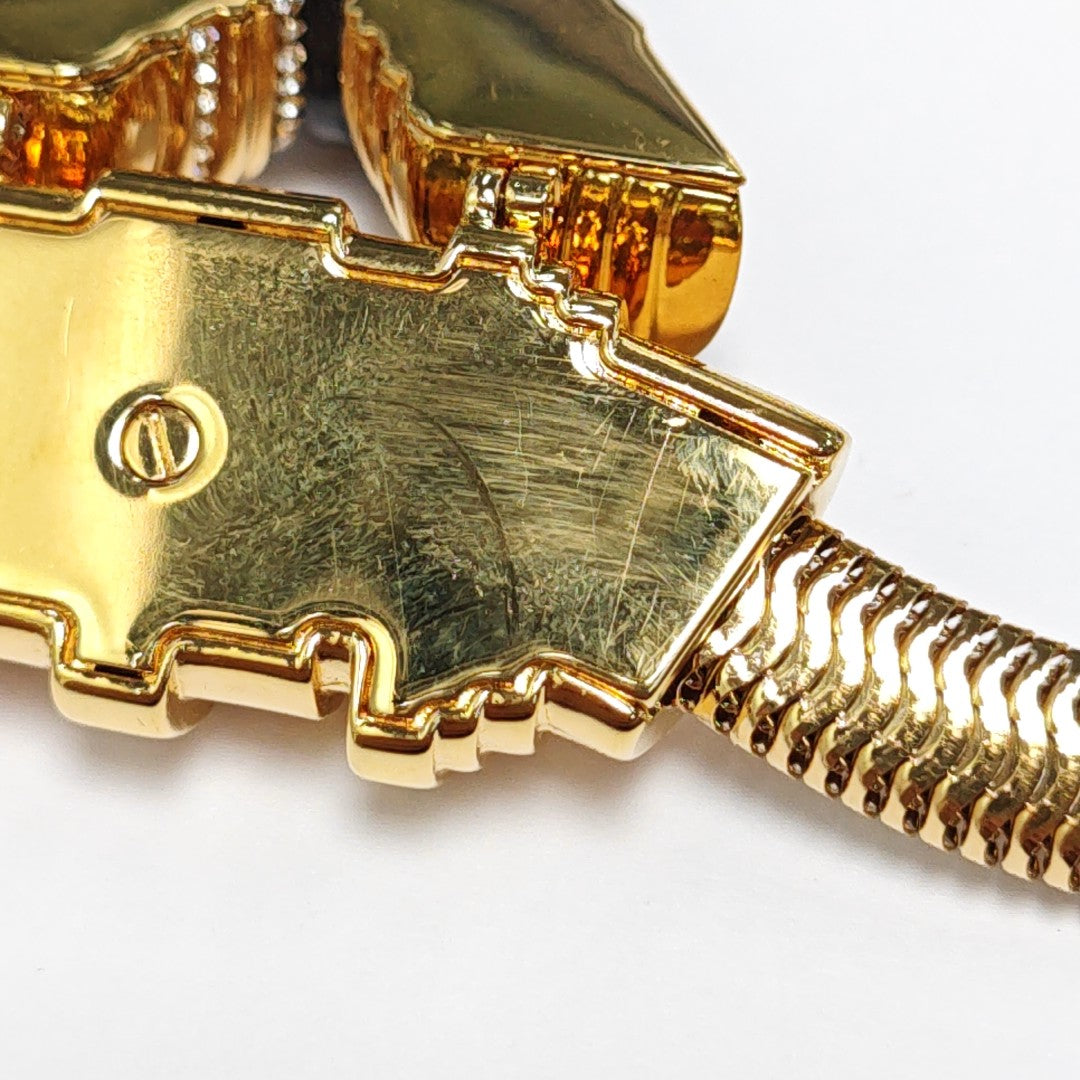 Authenticated pre-owned  Essential V Gold Metal Necklace - Necklace at Looply