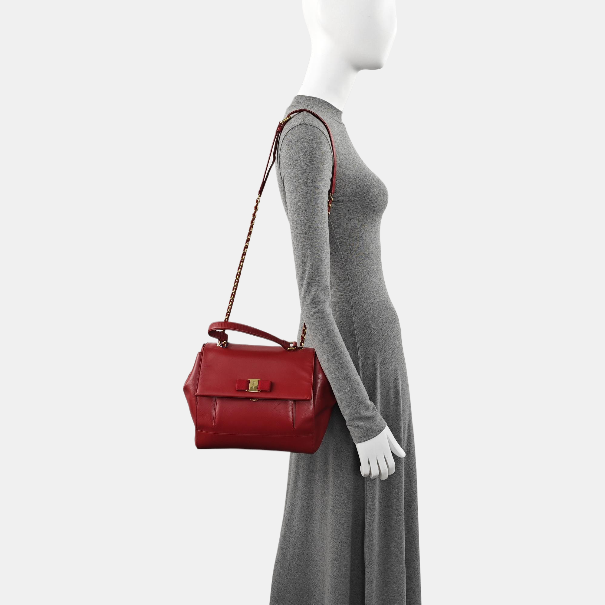 Carrie Calfskin Red