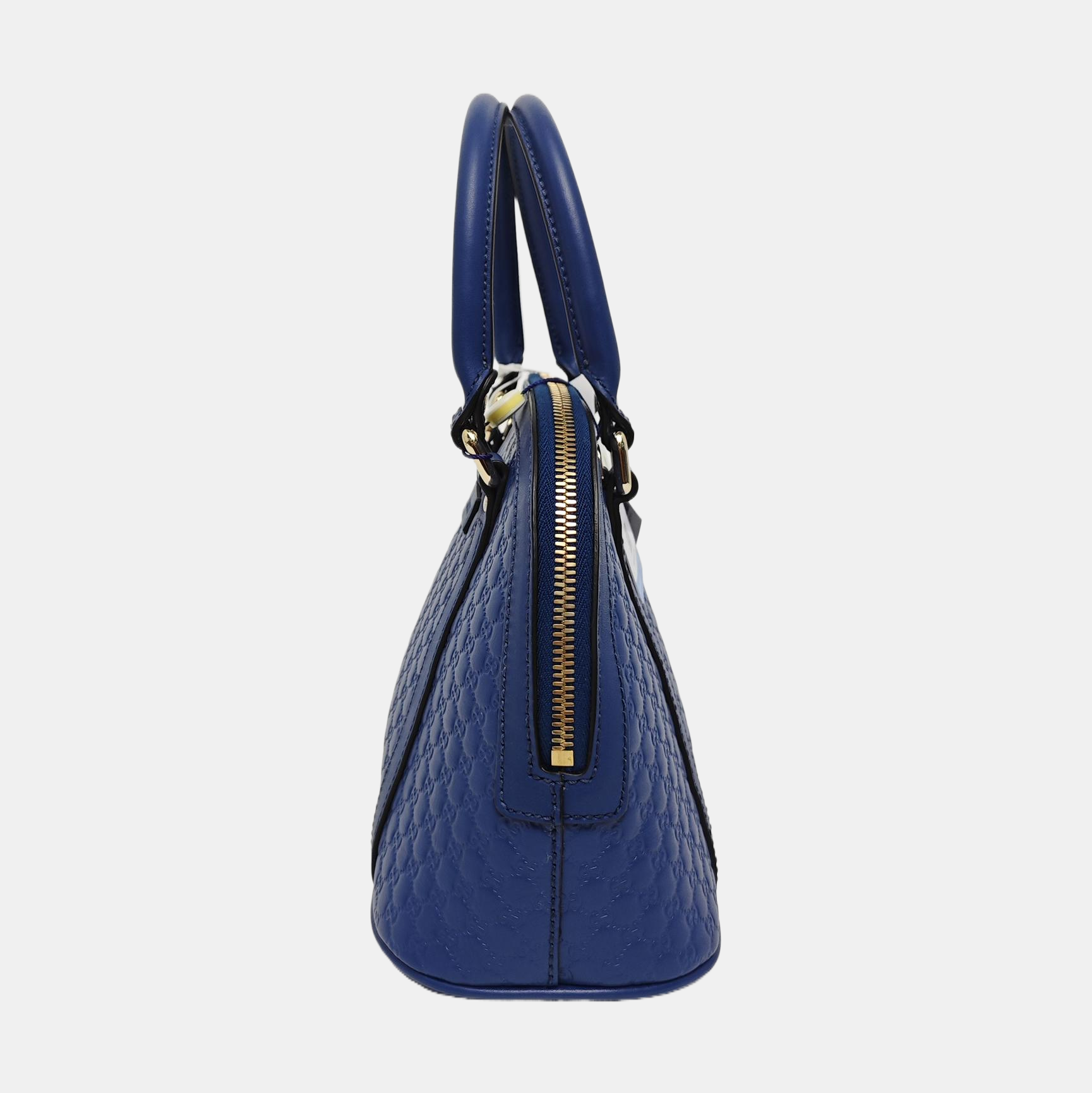 Authenticated pre-owned  Microguccissima Monogram Calfskin Blue - Shoulder Bag at Looply