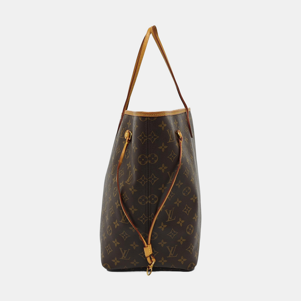 NEVERFULL GM Monogram Coated Canvas Brown