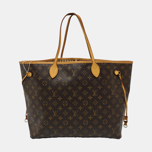 NEVERFULL GM Monogram Coated Canvas Brown
