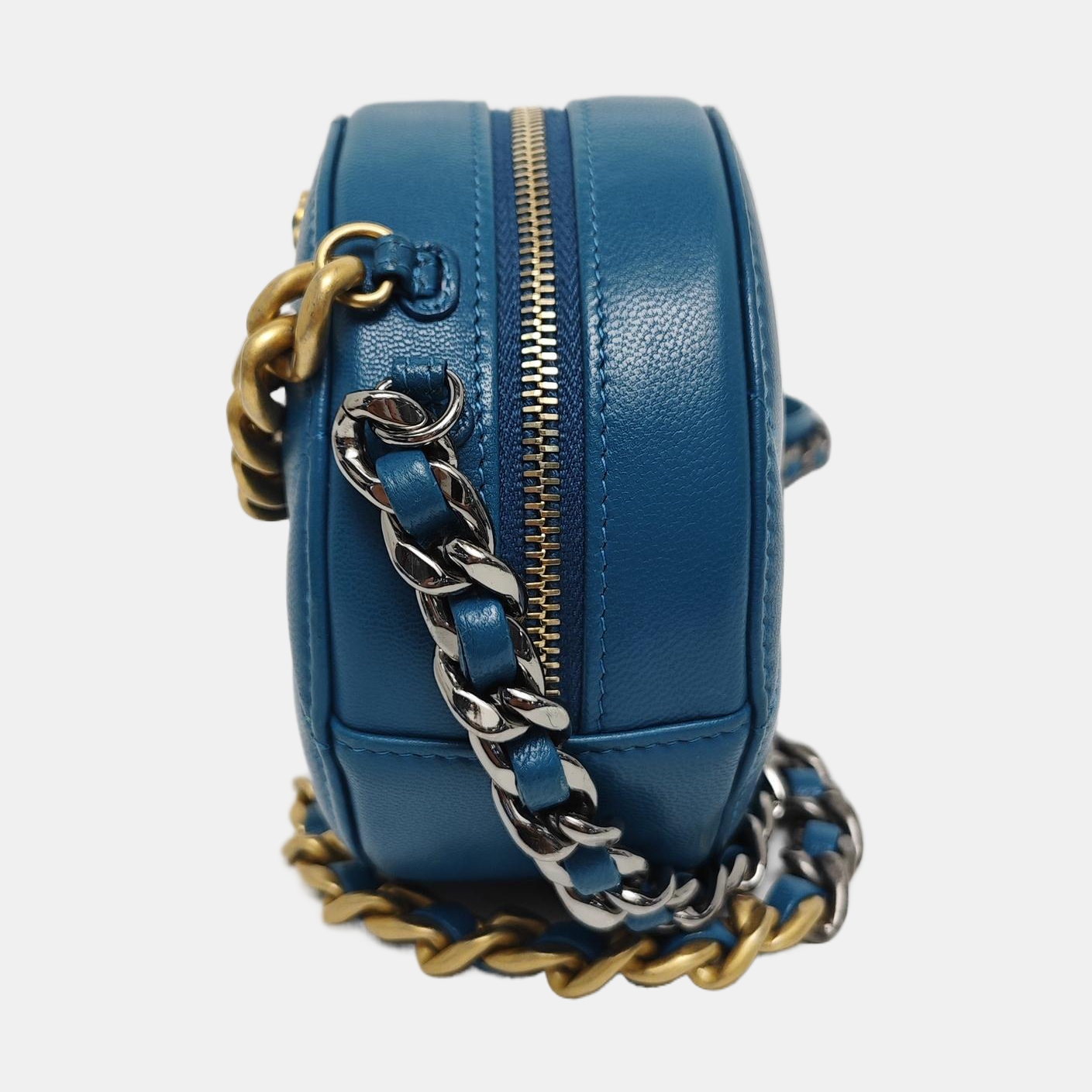 Authenticated pre-owned  Chanel 19 Quilted Lambskin Blue - Shoulder Bag at Looply