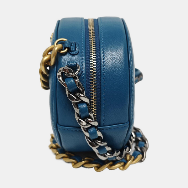 Authenticated pre-owned  Chanel 19 Quilted Lambskin Blue - Shoulder Bag at Looply