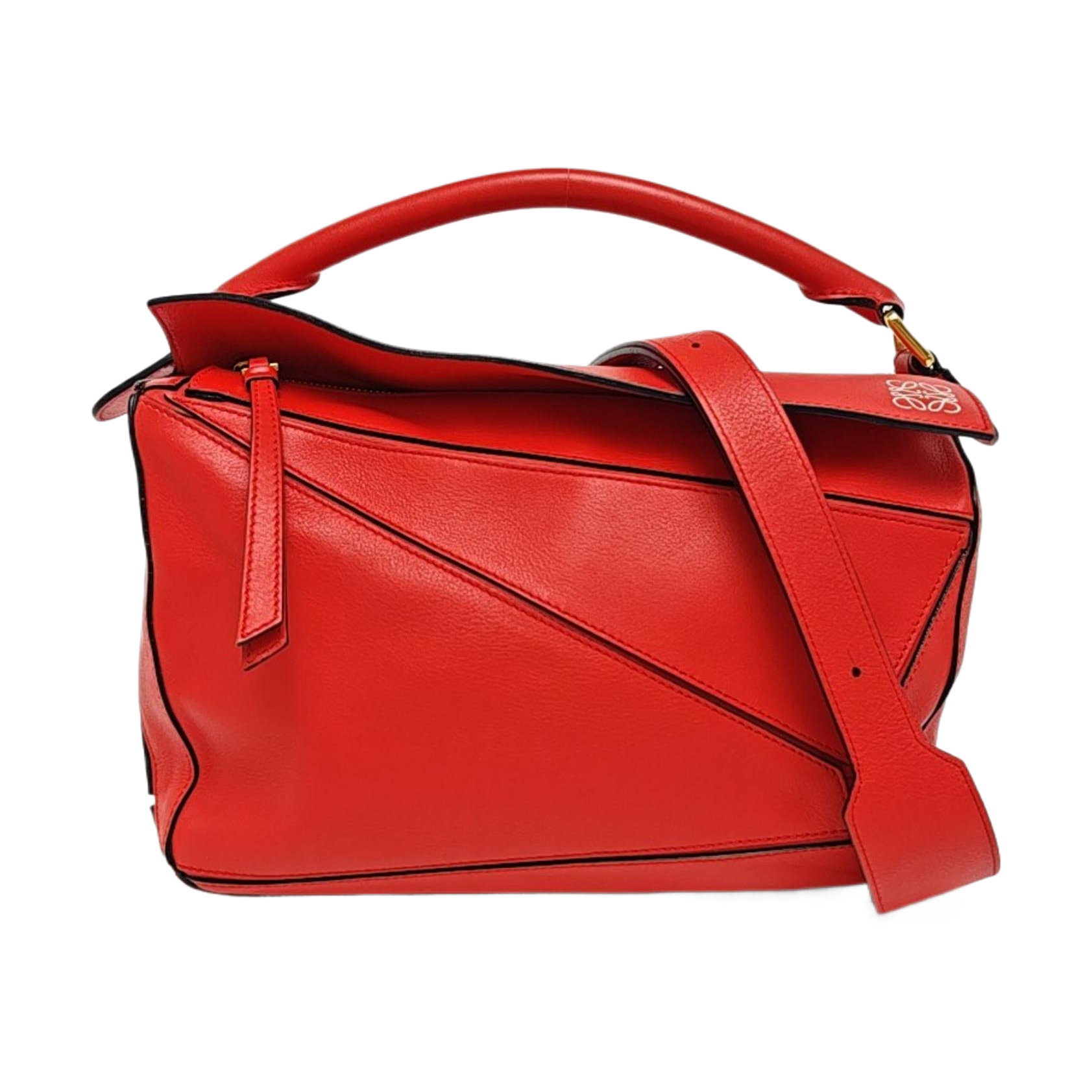 Authenticated pre-owned  Puzzle Small Calfskin Red - Shoulder Bag at Looply