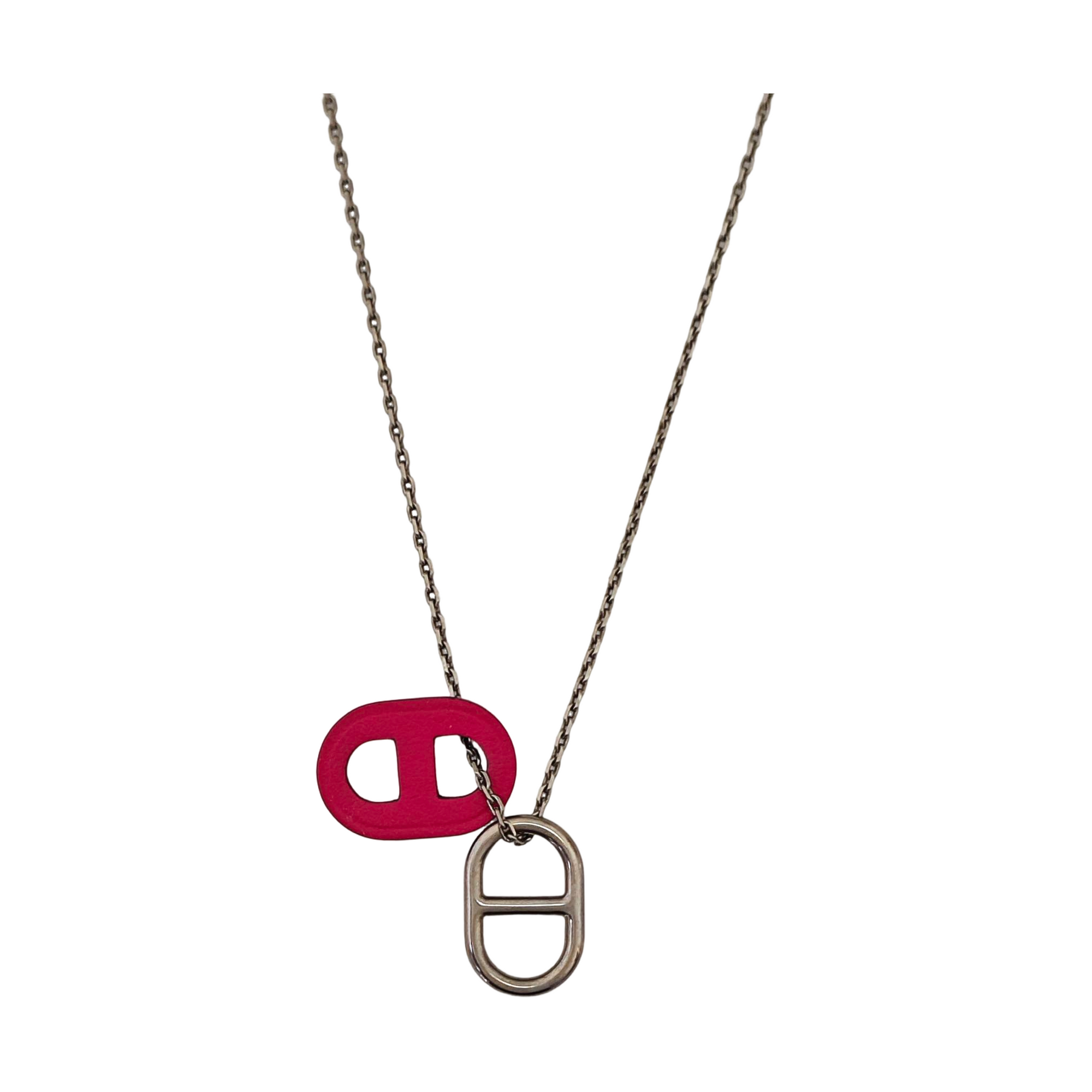 Authenticated pre-owned  O Maillon Silver-Tone Metal Palladium Plated Necklace - Necklace at Looply