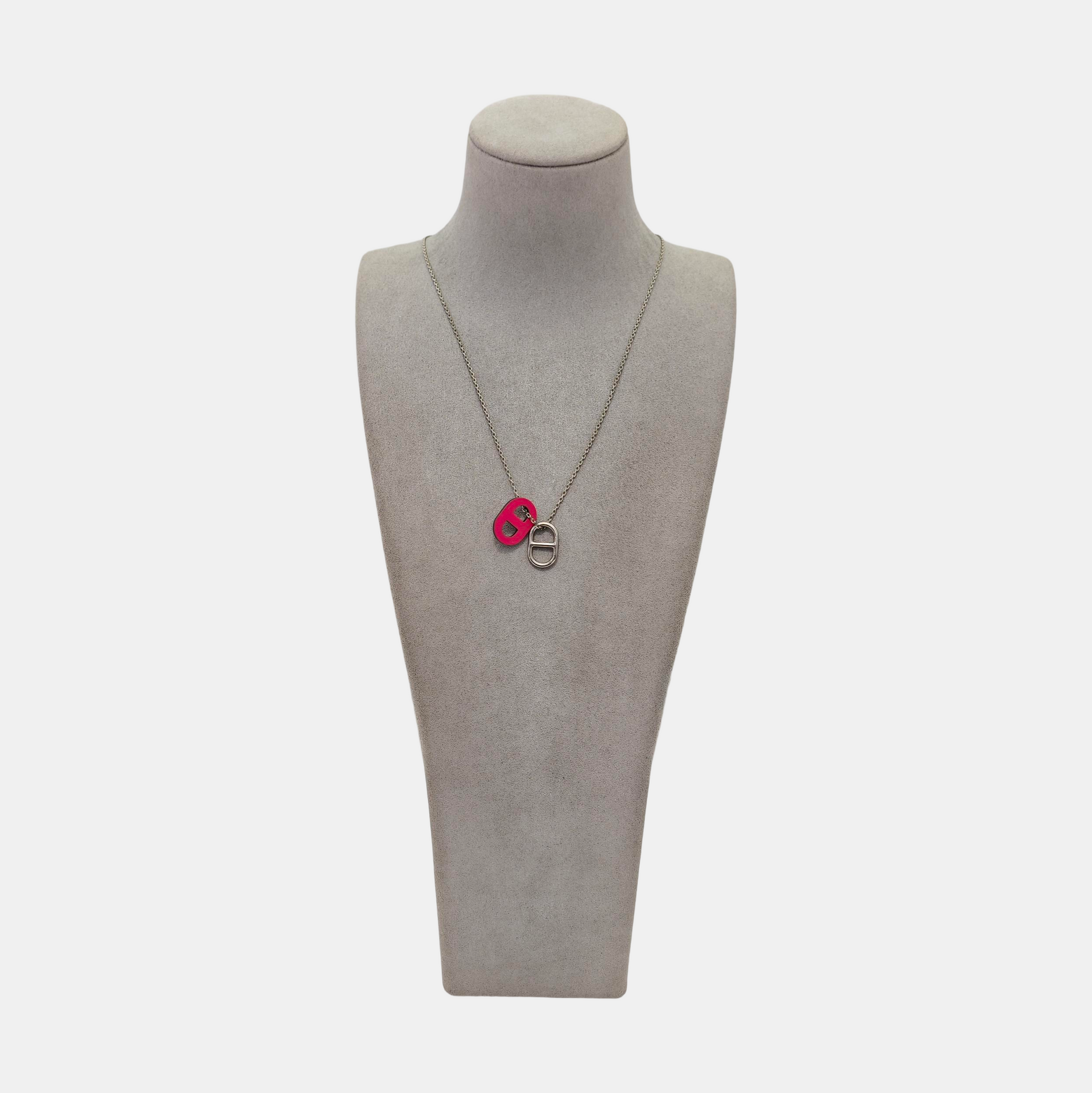 Authenticated pre-owned  O Maillon Silver-Tone Metal Palladium Plated Necklace - Necklace at Looply