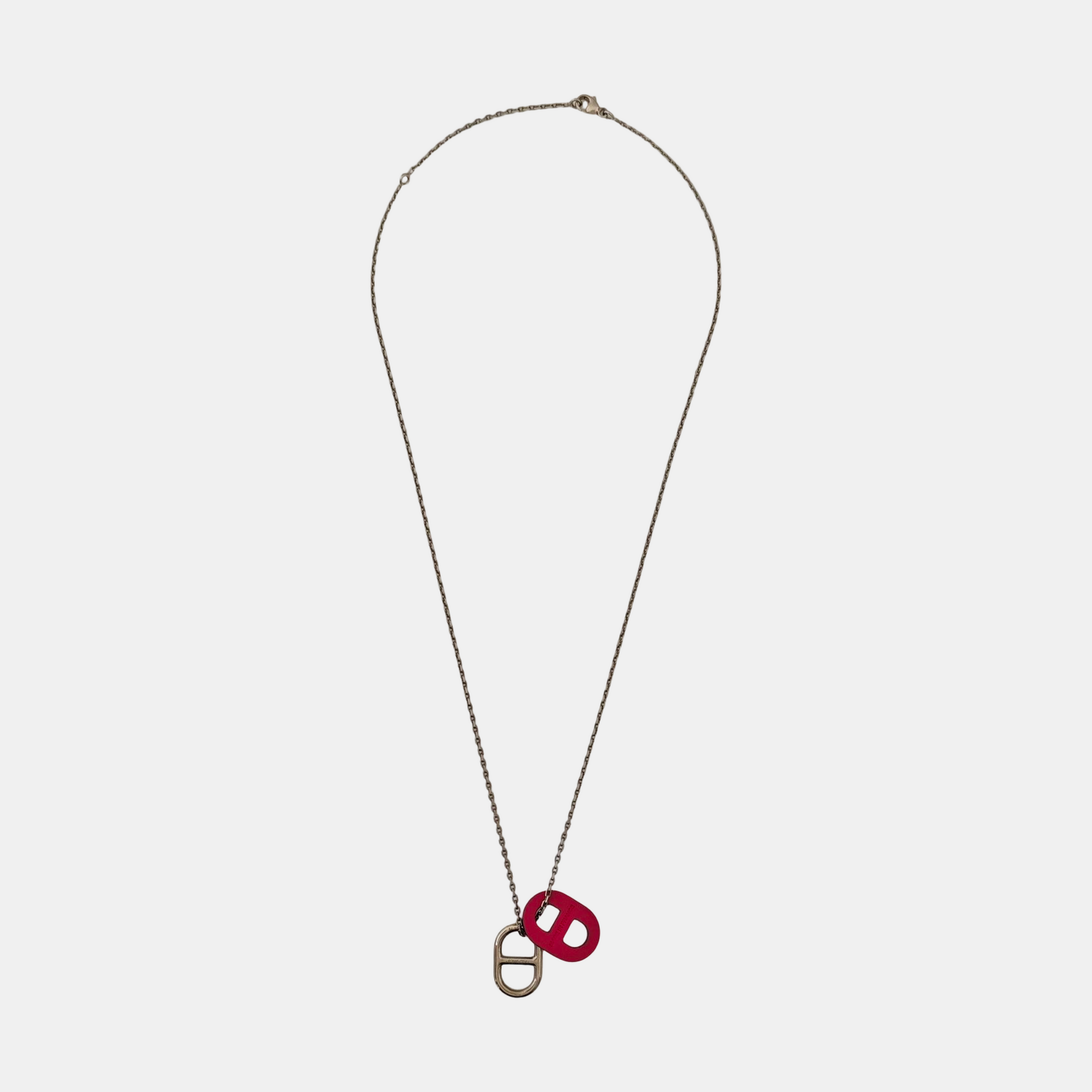 Authenticated pre-owned  O Maillon Silver-Tone Metal Palladium Plated Necklace - Necklace at Looply