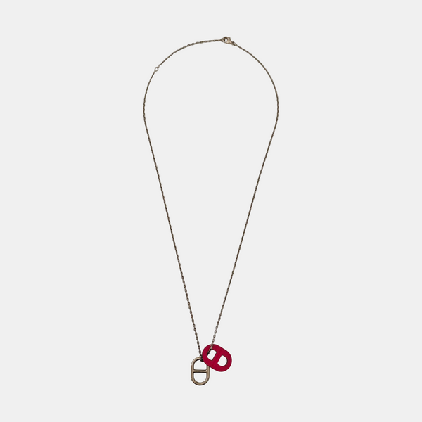 Authenticated pre-owned  O Maillon Silver-Tone Metal Palladium Plated Necklace - Necklace at Looply
