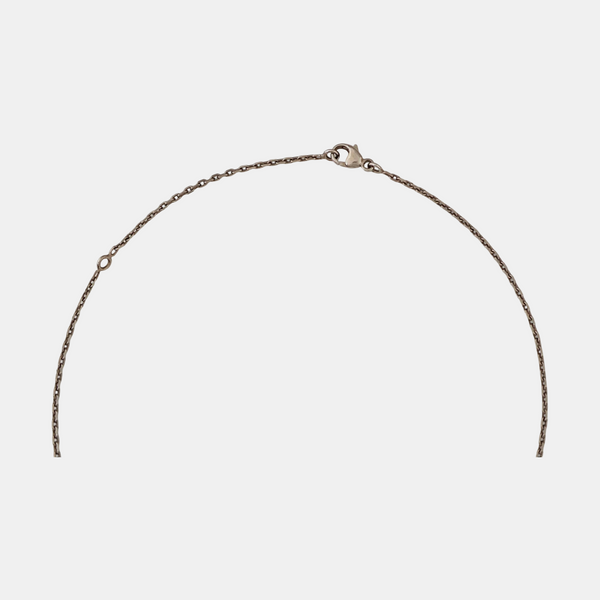 Authenticated pre-owned  O Maillon Silver-Tone Metal Palladium Plated Necklace - Necklace at Looply