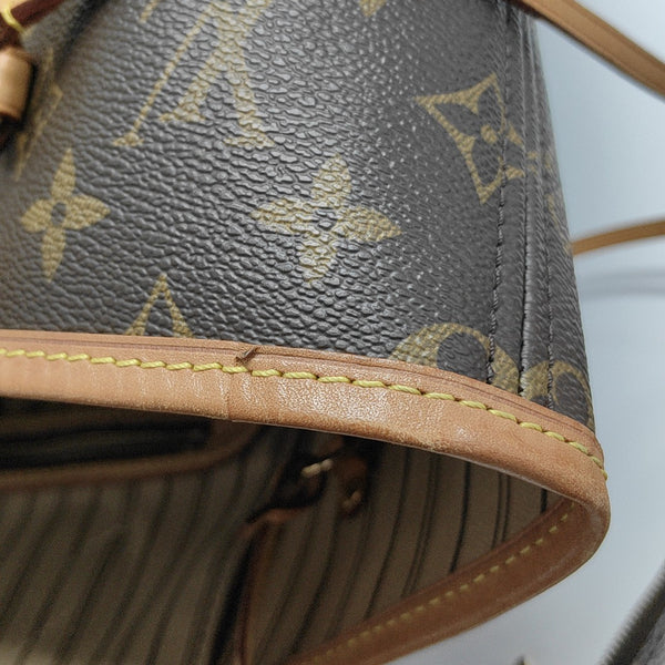 NEVERFULL GM Monogram Coated Canvas Brown