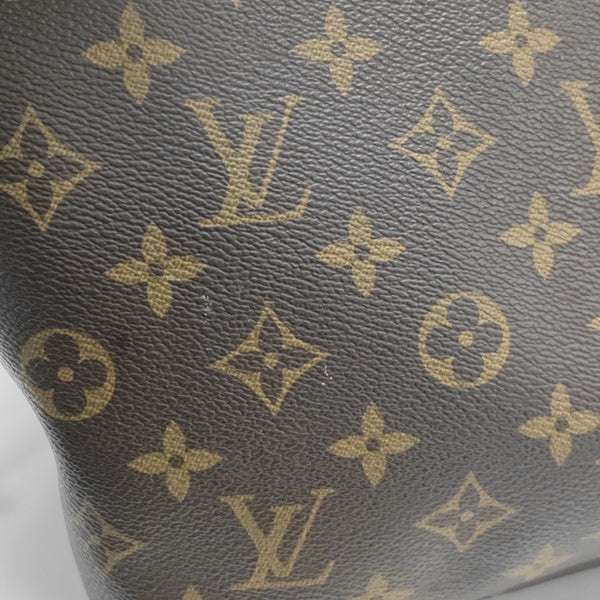 NEVERFULL GM Monogram Coated Canvas Brown