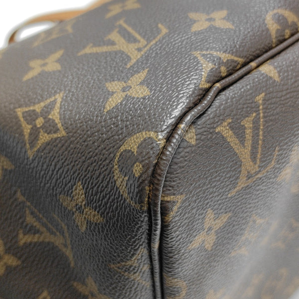 NEVERFULL GM Monogram Coated Canvas Brown