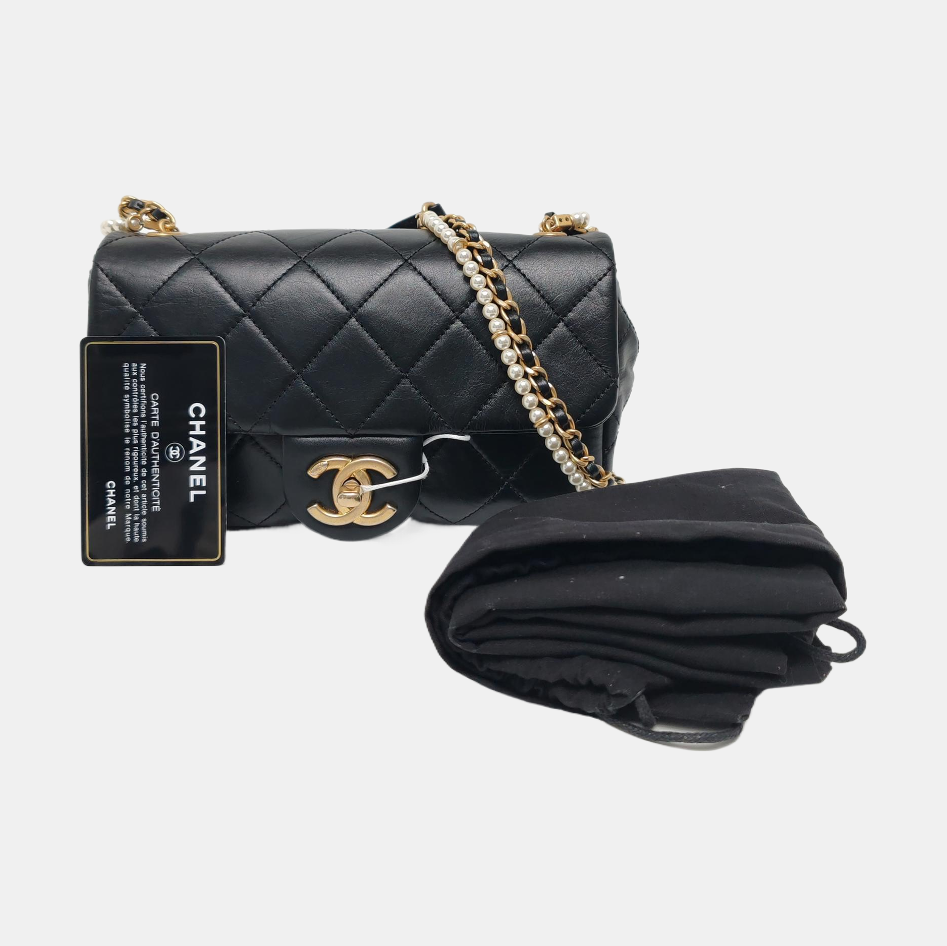 Quilted Calfskin Black