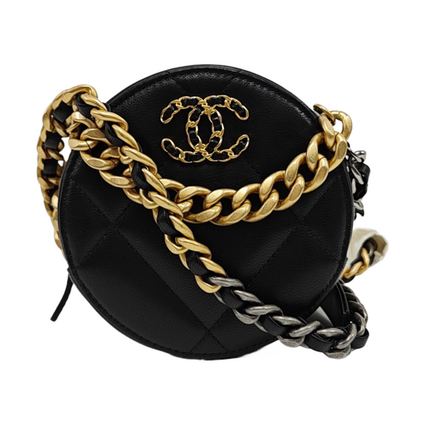 Authenticated pre-owned  Chanel 19 Lambskin Black - Shoulder Bag at Looply
