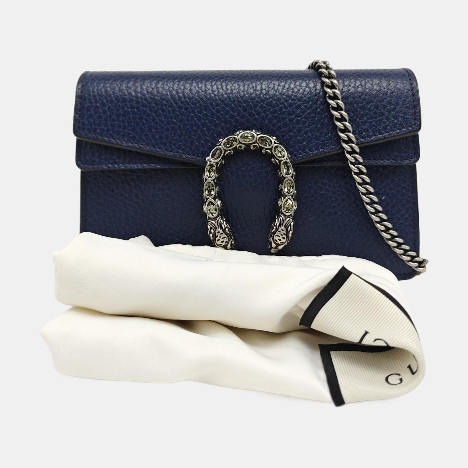 Authenticated pre-owned  Dionysus Super Mini Calfskin Blue - Shoulder Bag at Looply