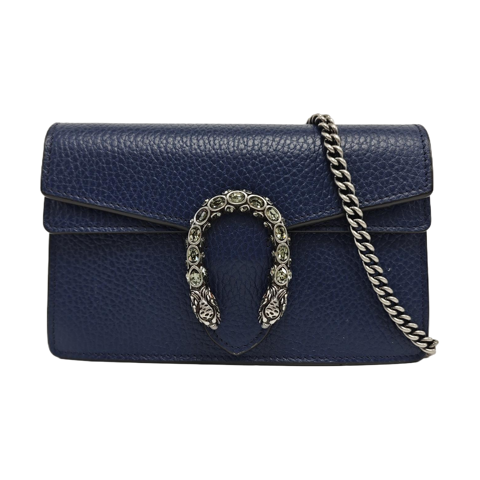 Authenticated pre-owned  Dionysus Super Mini Calfskin Blue - Shoulder Bag at Looply