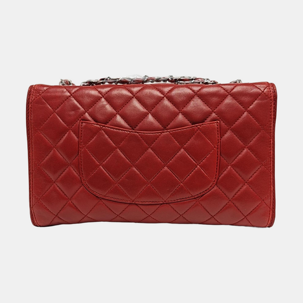 Authenticated pre-owned  Classic Flap Quilted Lambskin Red - Shoulder Bag at Looply