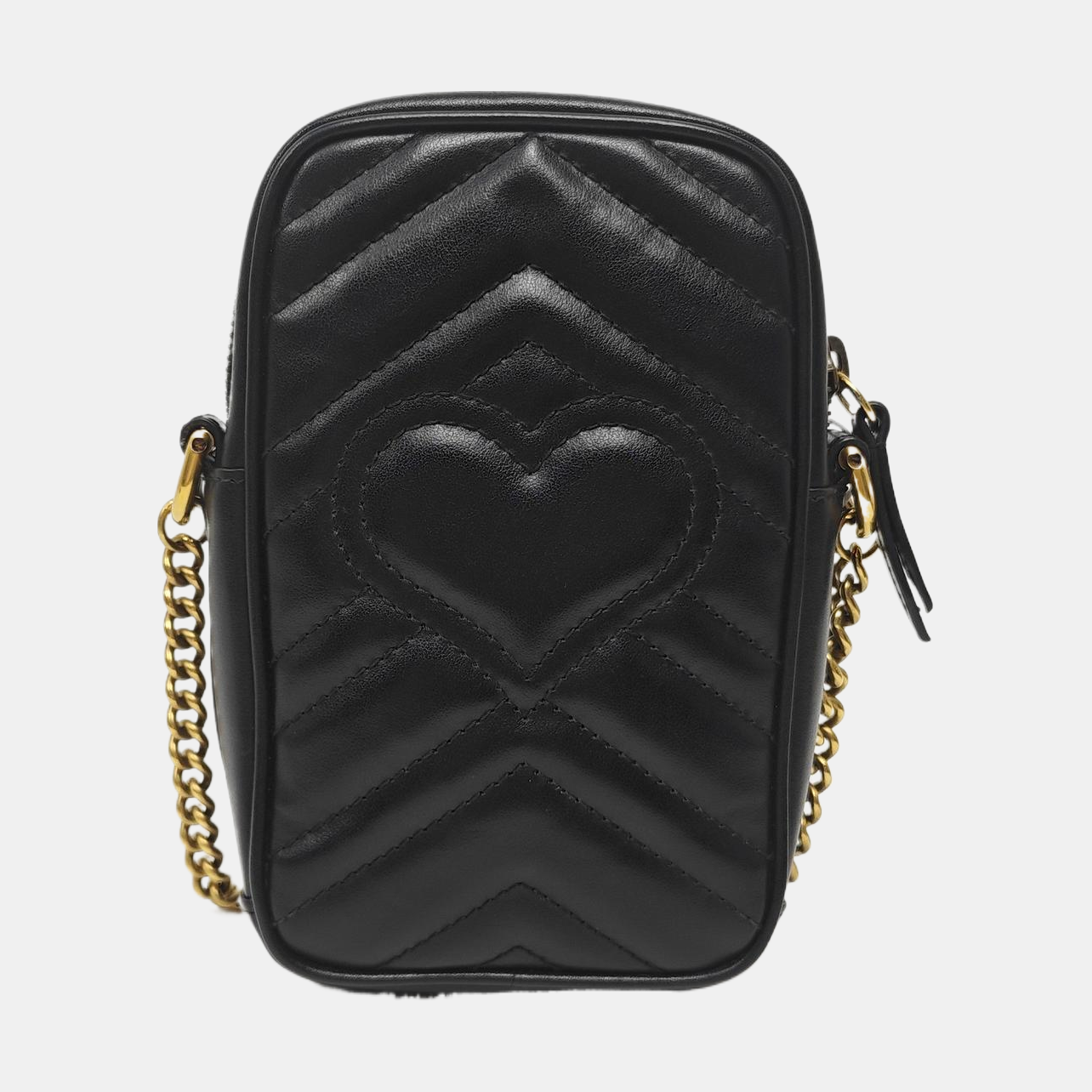 Authenticated pre-owned  GG Marmont Mini Calfskin Black - Crossbody Bag at Looply
