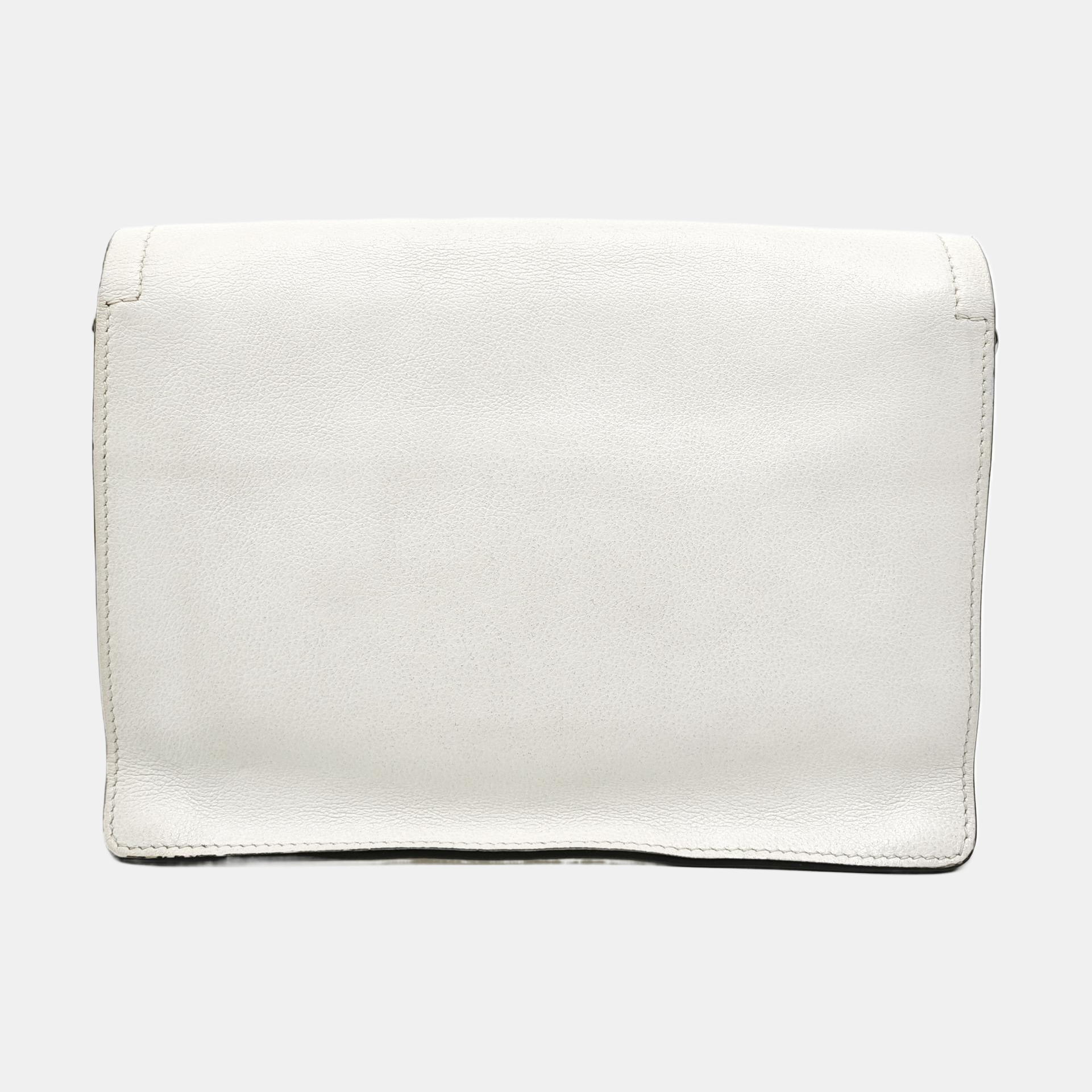 Calfskin Shoulder Bag White