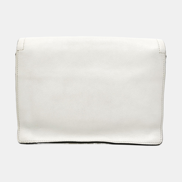 Calfskin Shoulder Bag White