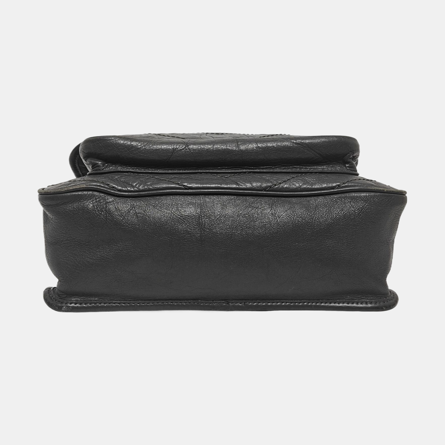 NIKI Medium Chevron Calfskin Gray