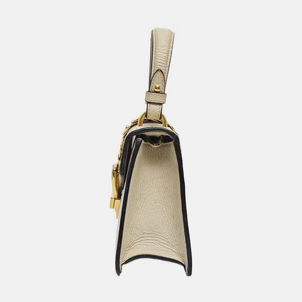 Authenticated pre-owned  Sylvie Small Calfskin White - Shoulder Bag at Looply
