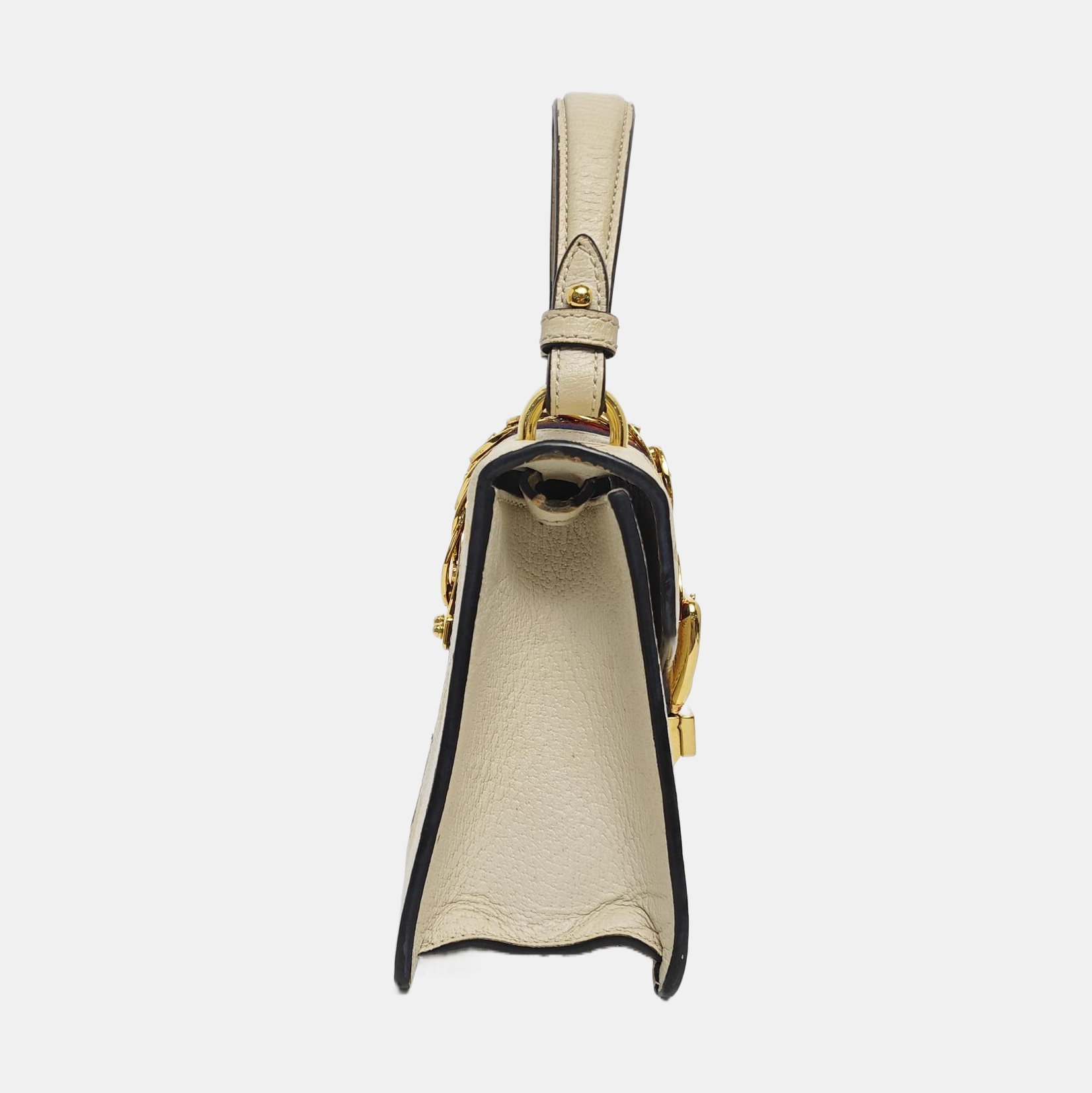 Authenticated pre-owned  Sylvie Small Calfskin White - Shoulder Bag at Looply