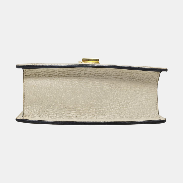 Authenticated pre-owned  Sylvie Small Calfskin White - Shoulder Bag at Looply