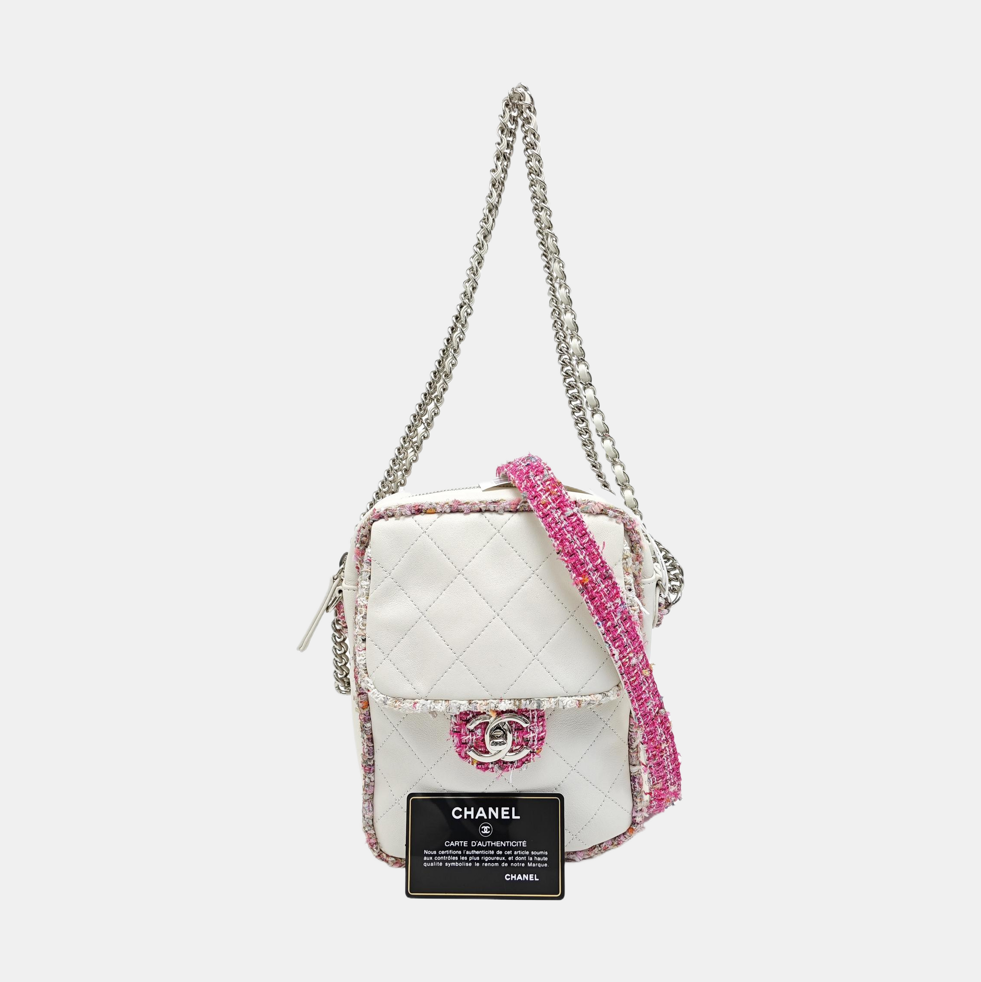 Quilted Lambskin White