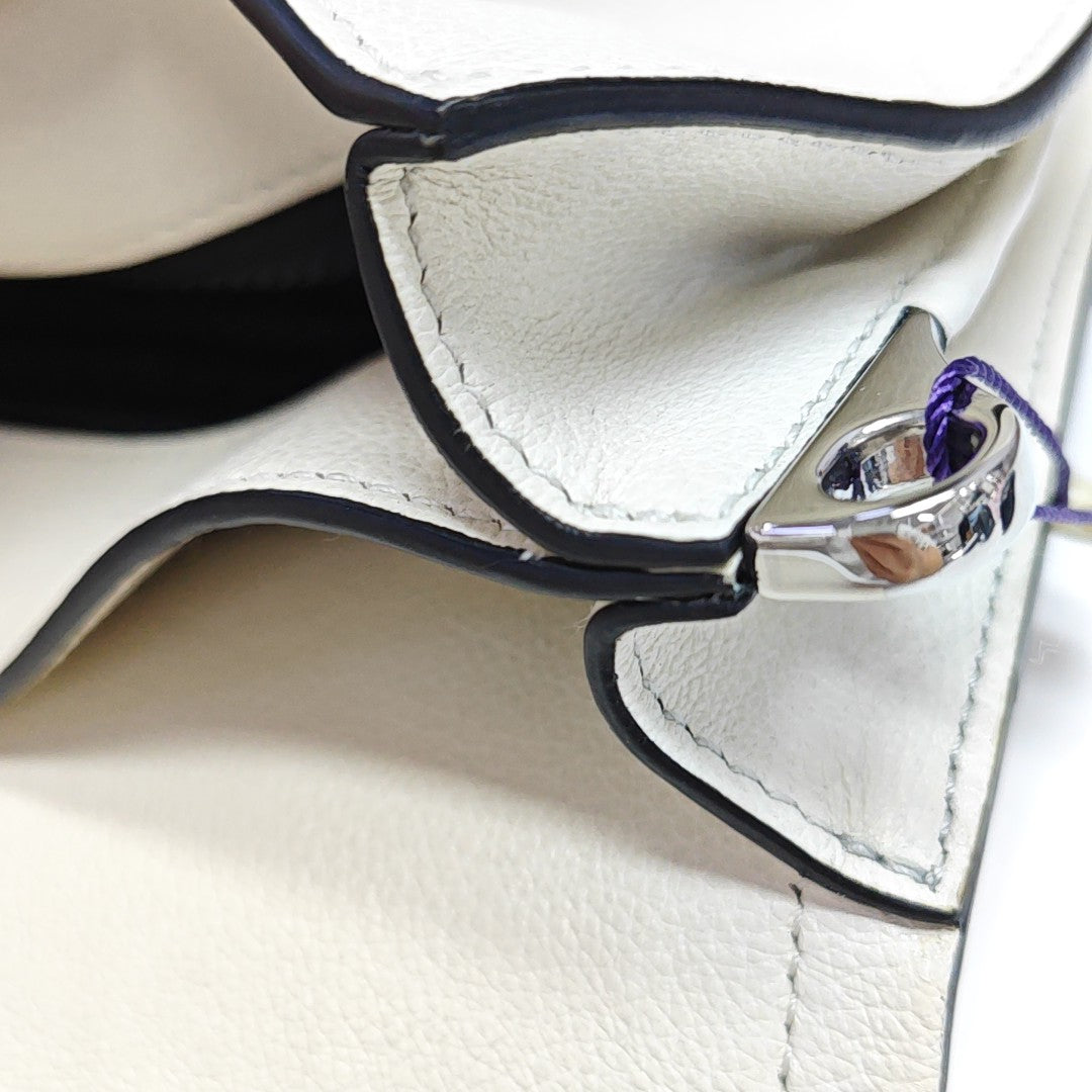 Calfskin Shoulder Bag White