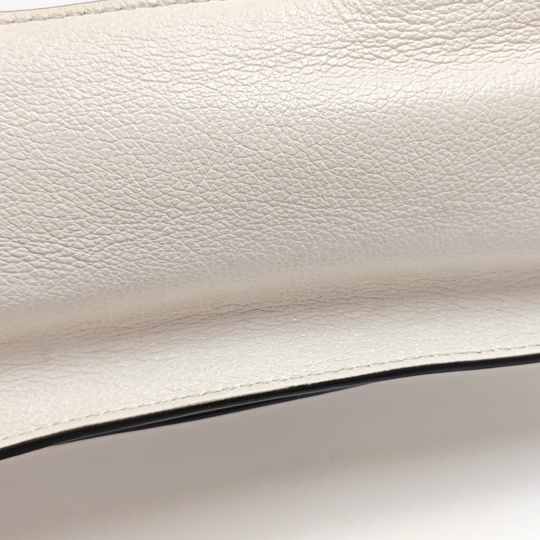 Calfskin Shoulder Bag White