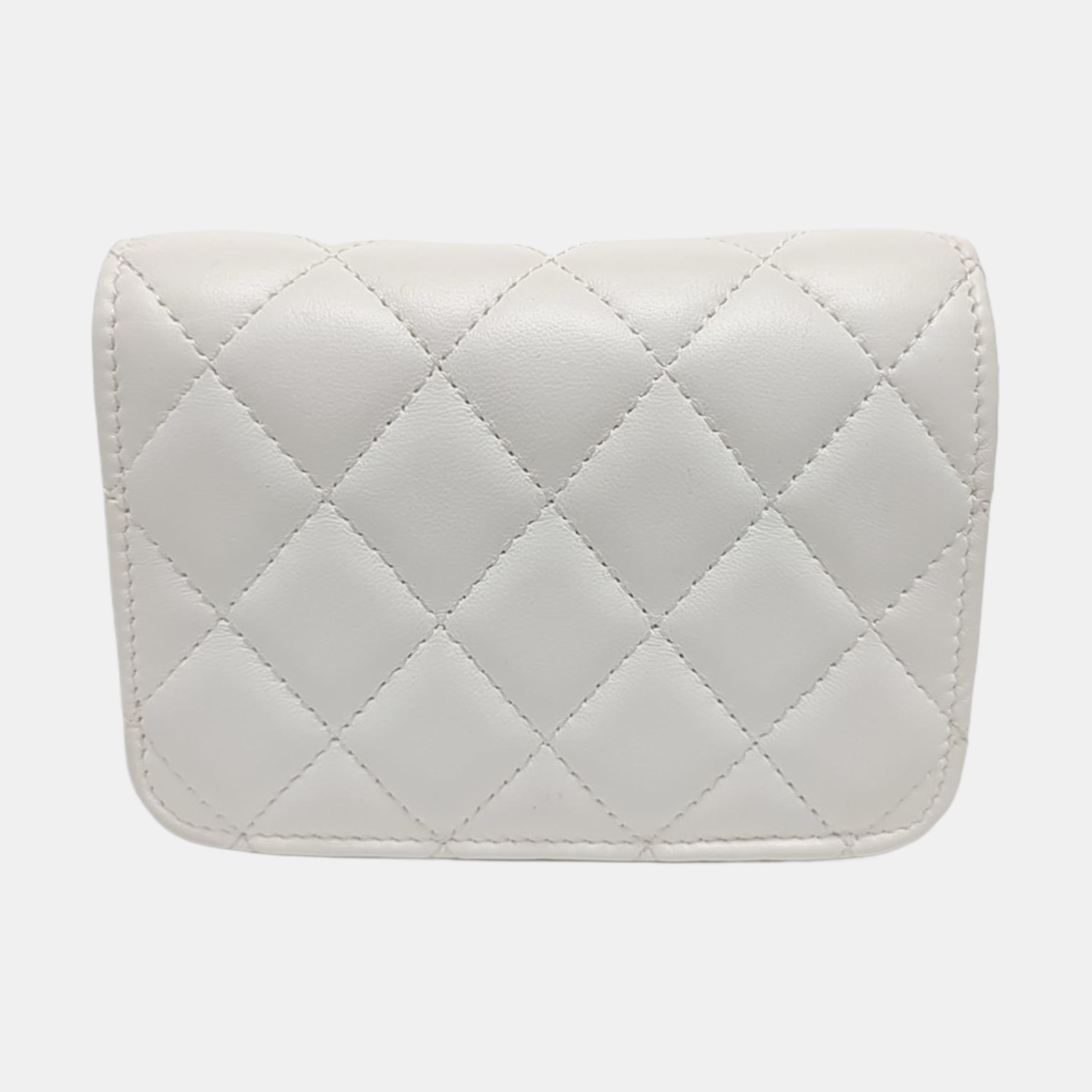 Quilted Lambskin White