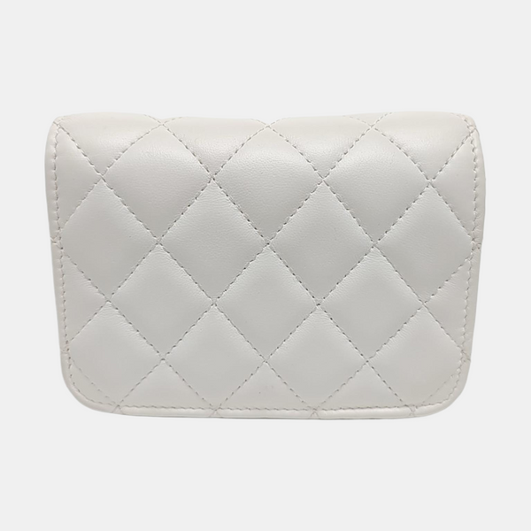 Quilted Lambskin White