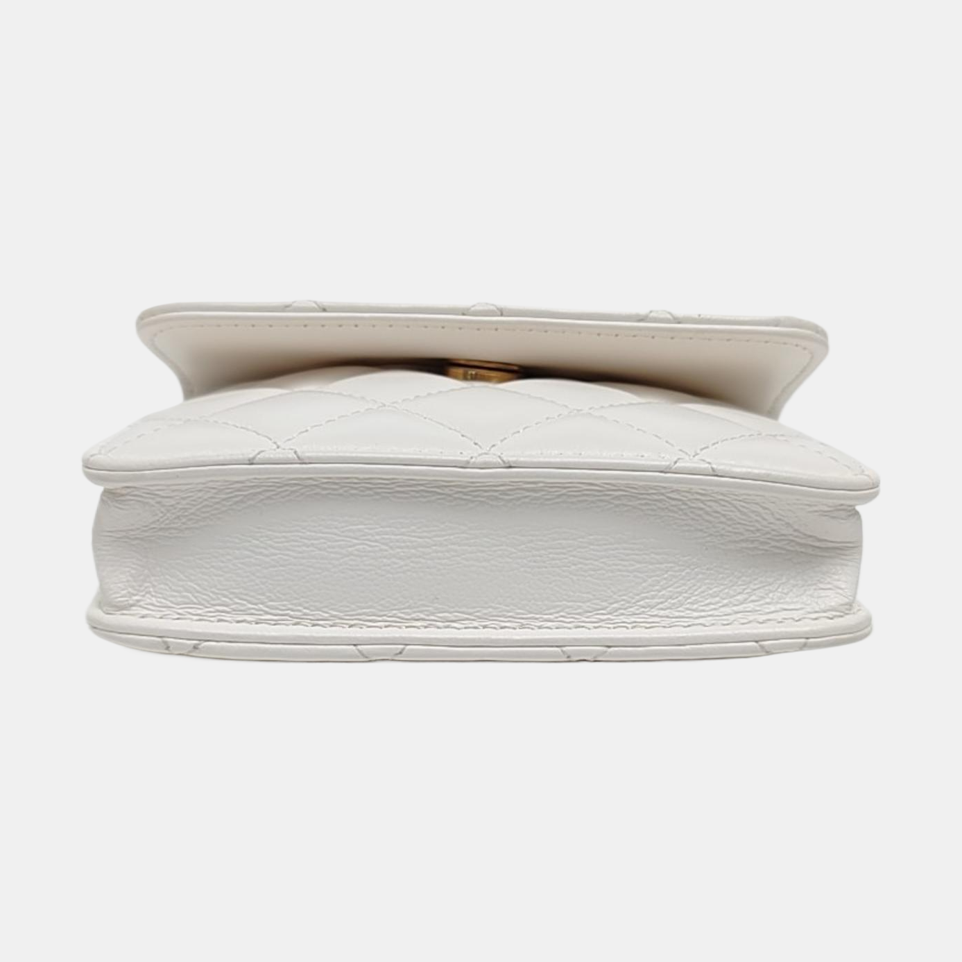 Quilted Lambskin White