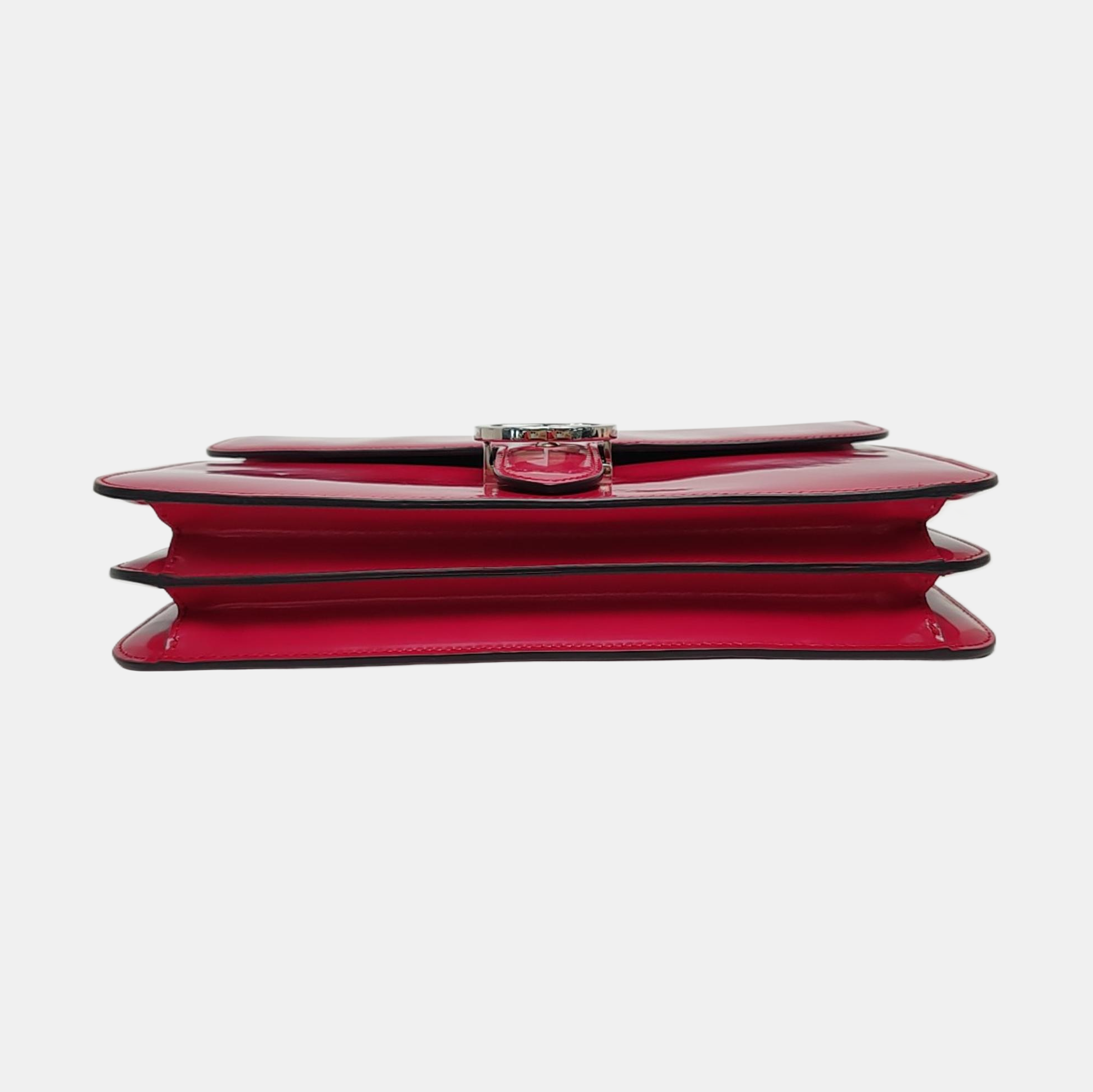 Authenticated pre-owned  Interlocking G Large Calfskin Pink - Shoulder Bag at Looply