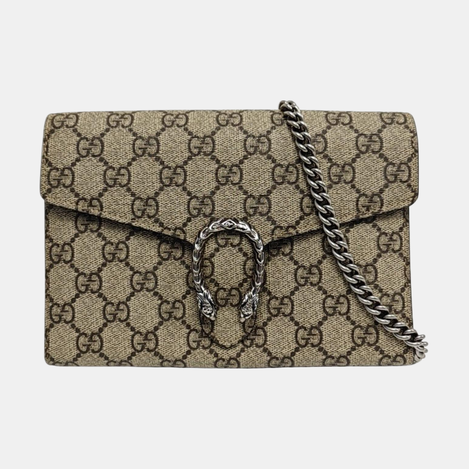 Authenticated pre-owned  Dionysus Monogram Coated Canvas Beige - Shoulder Bag at Looply