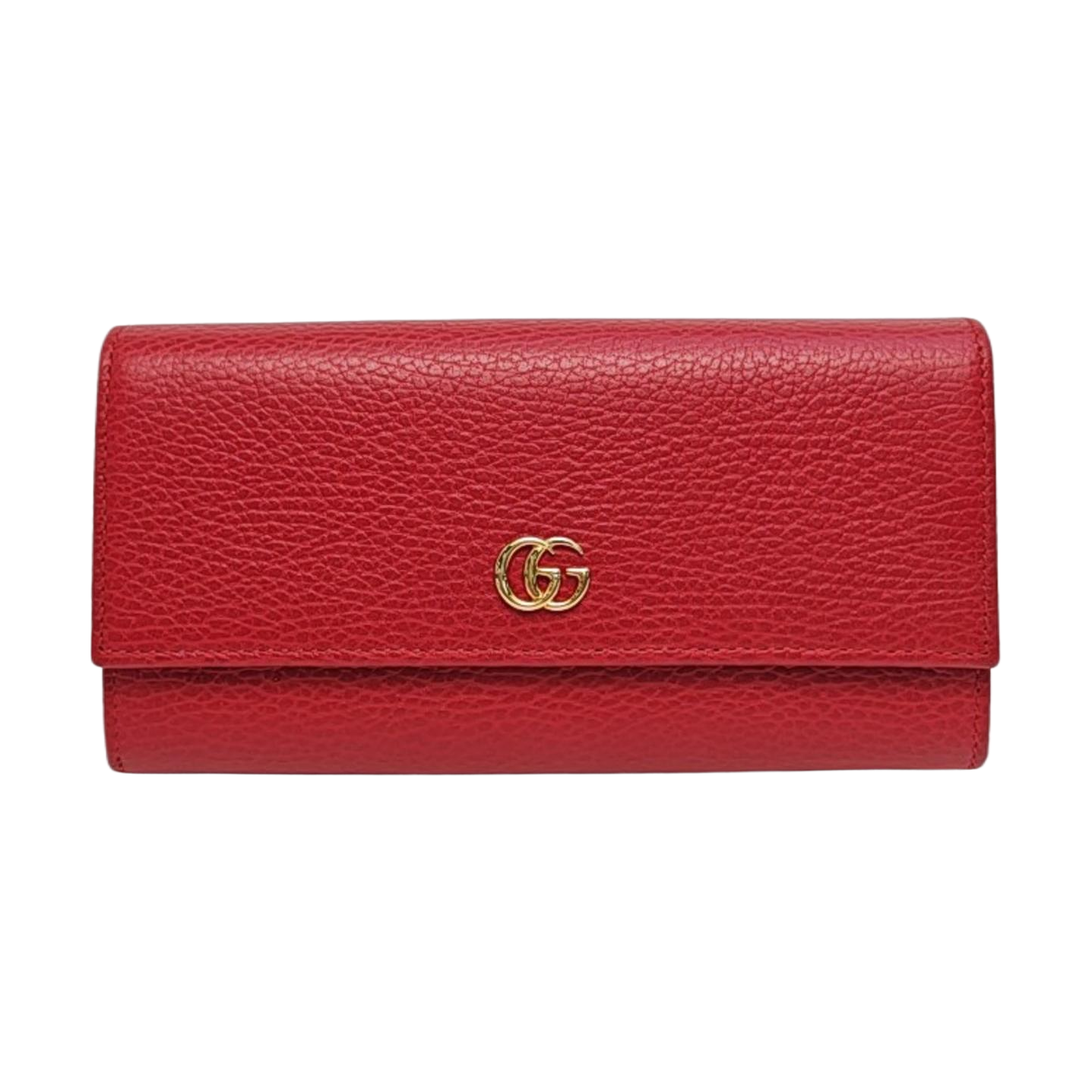 Authenticated pre-owned  GG Marmont Calfskin Red Wallet - Wallet at Looply